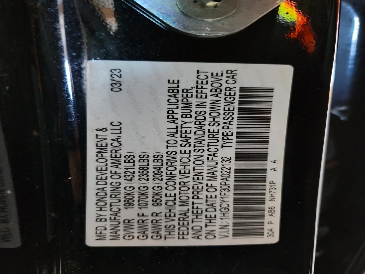 2023 Honda Accord ex