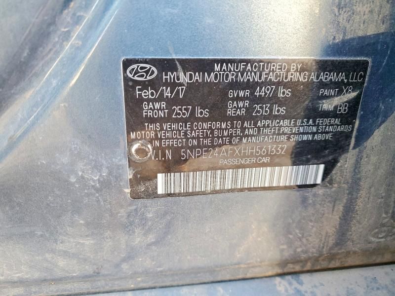 2017 Hyundai Sonata se