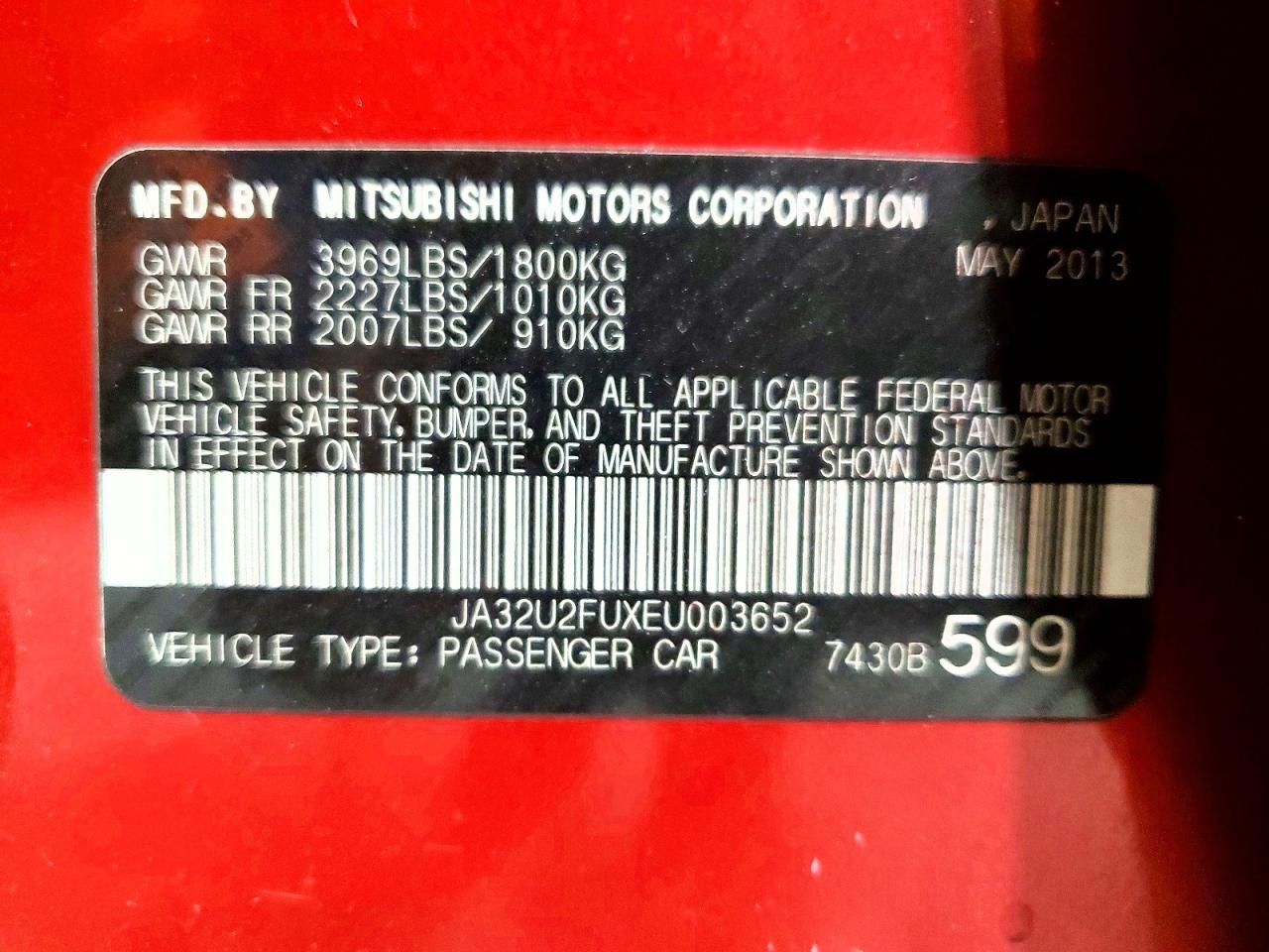 2014 Mitsubishi Lancer Es/es Sport