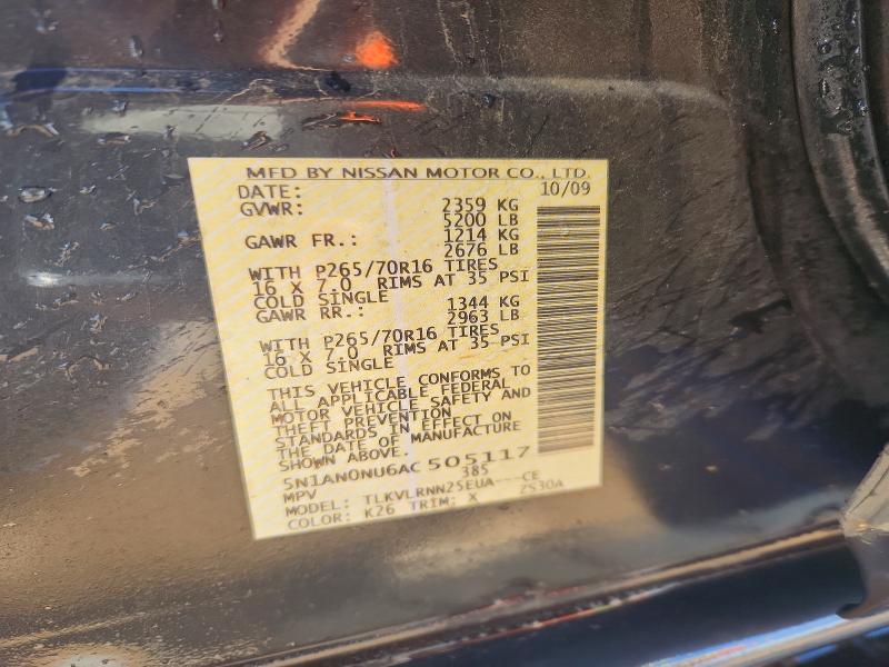 2010 Niss Xterra off Road