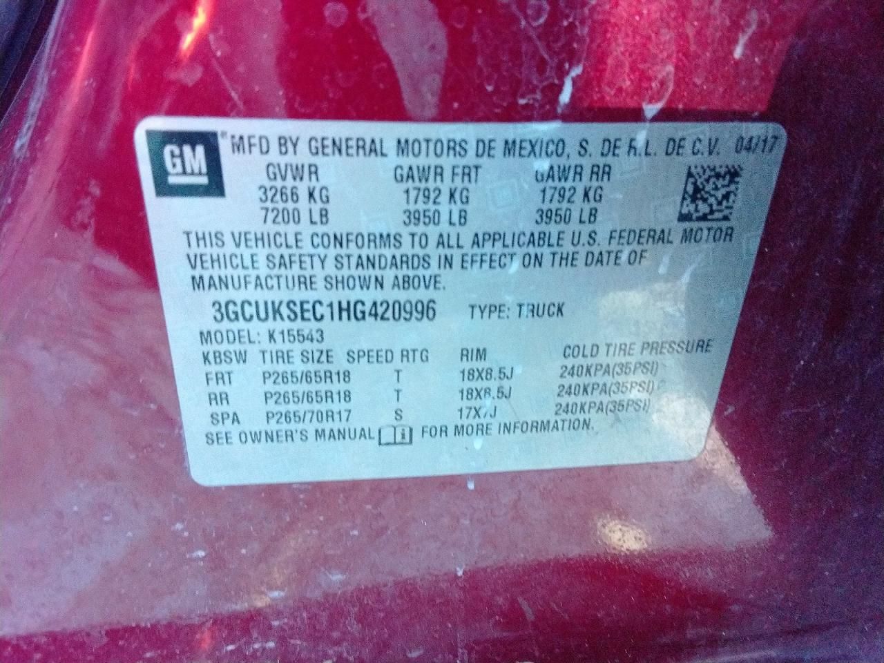 2017 Chevrolet Silverado K1500 ltz