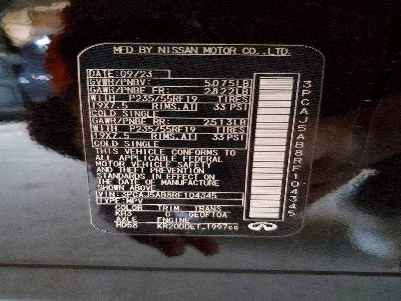 2024 Infiniti Qx50 Pure