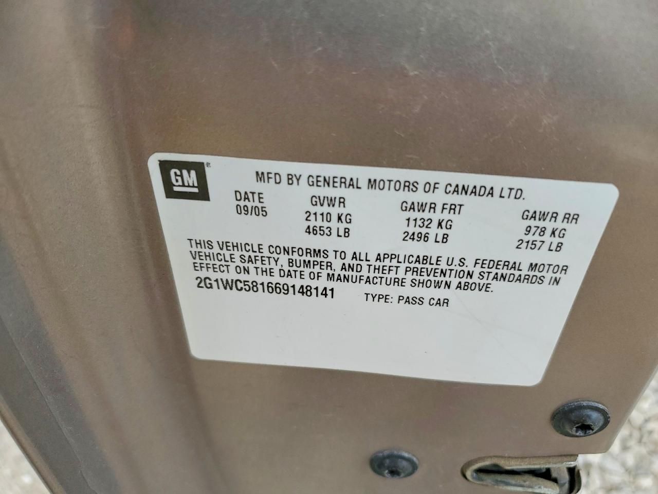 2006 Chevrolet Impala lt