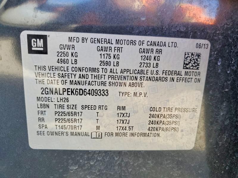 2013 Chevrolet Equinox lt