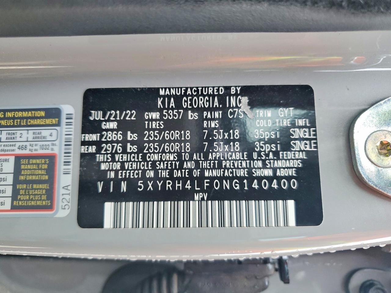 2022 KIA Sorento ex