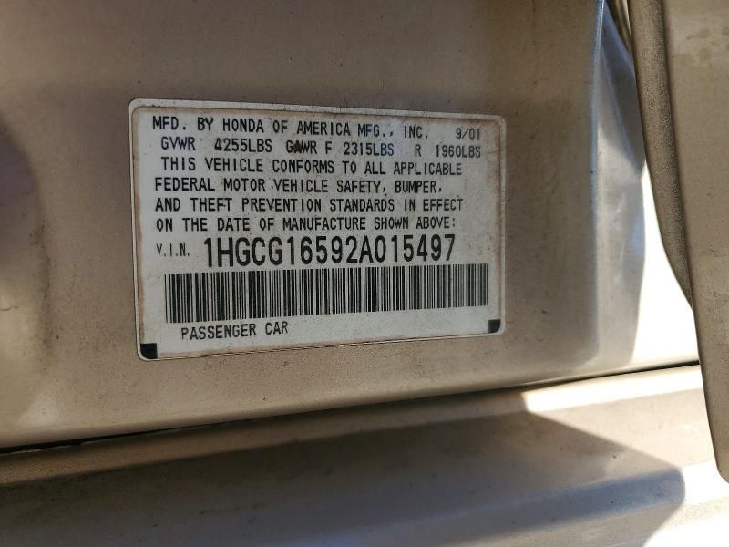 2002 Honda Accord ex