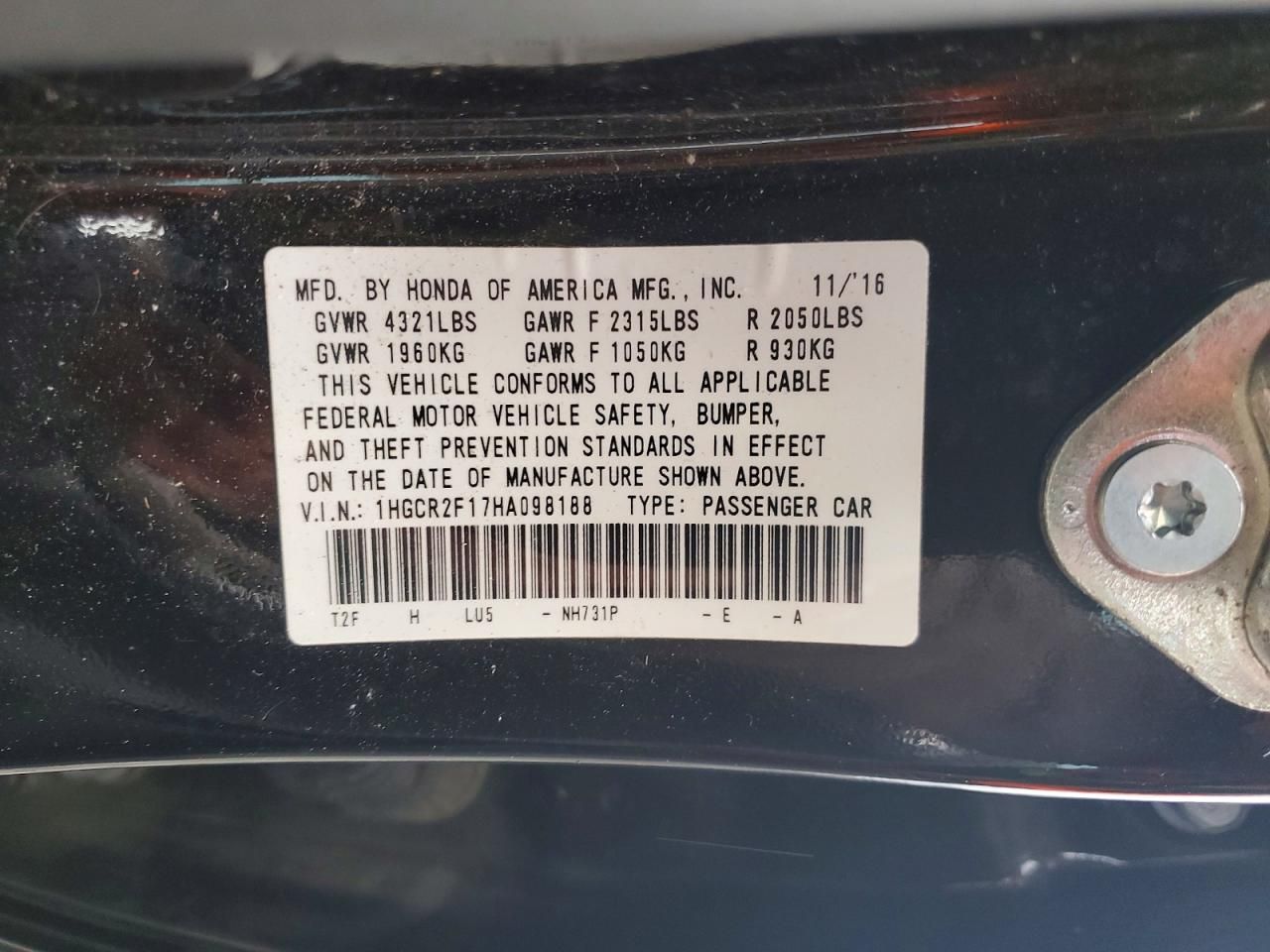 2017 Honda Accord Sport Special Edition