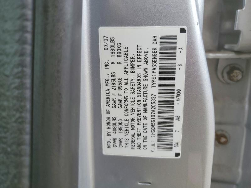 2007 Honda Accord Value