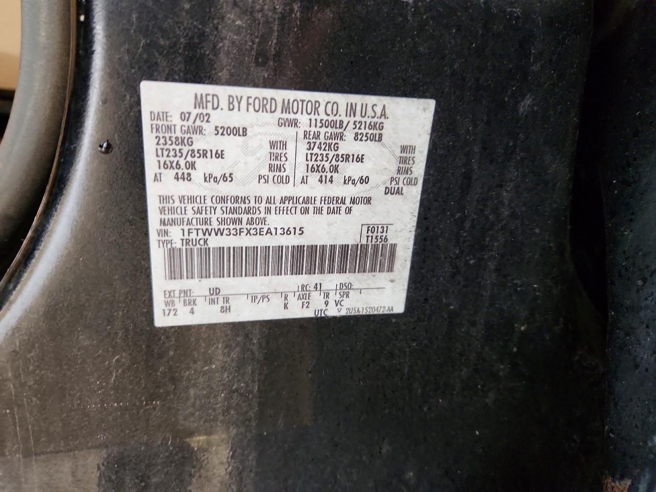 2003 Ford F350 Super Duty