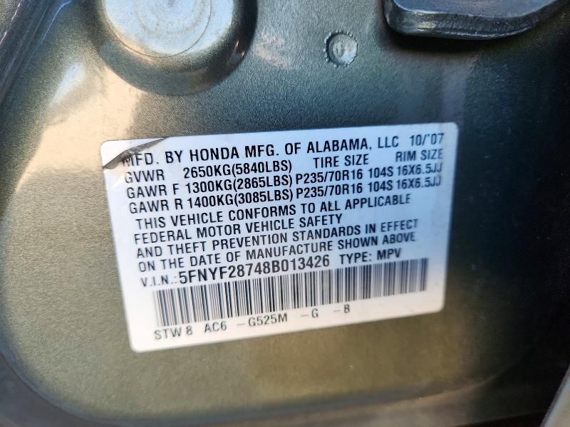 2008 Honda Pilot exl