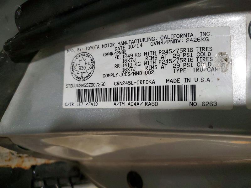 2005 Toyota Tacoma Access cab