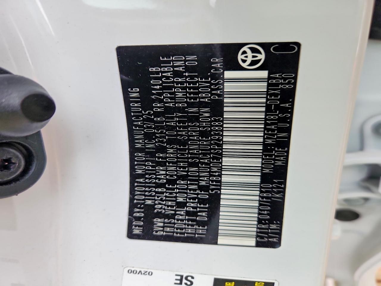 2025 Toyota Corolla le