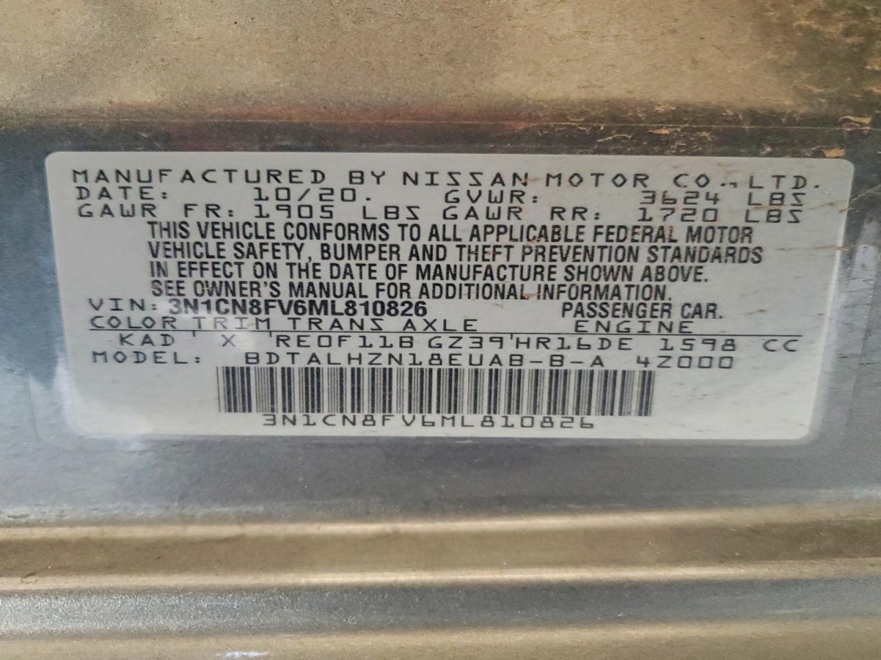 2021 Nissan Versa sr