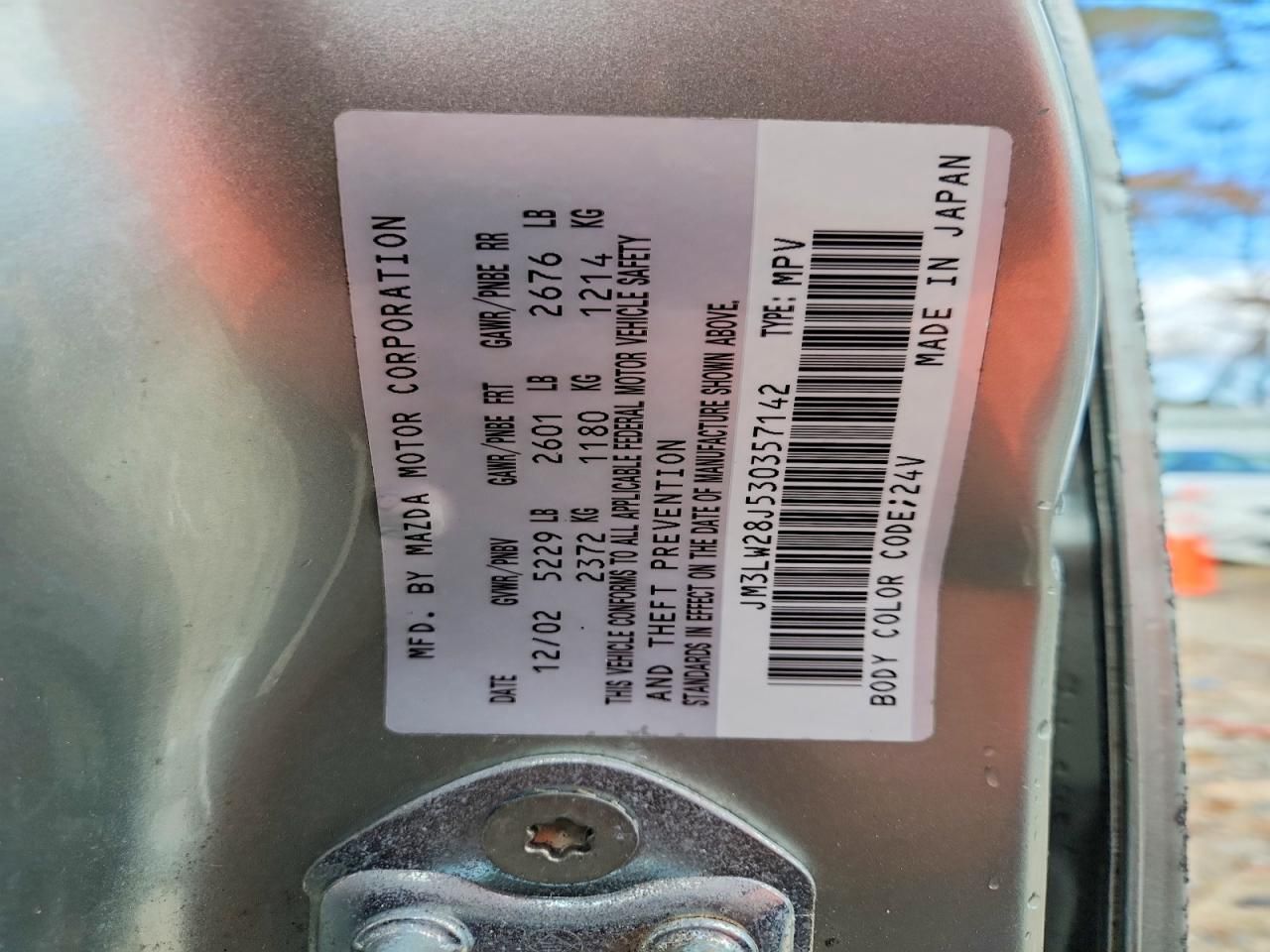 2003 Mazda Mpv Wagon