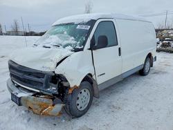 Salvage trucks for sale at Montreal Est, QC auction: 2001 Chevrolet Express G1500