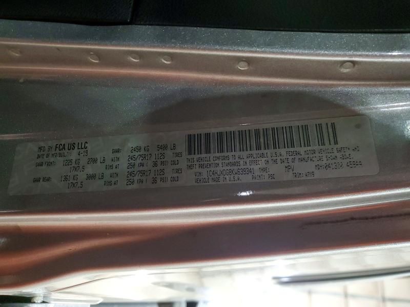 2019 Jeep Wrangler Unlimited Sport