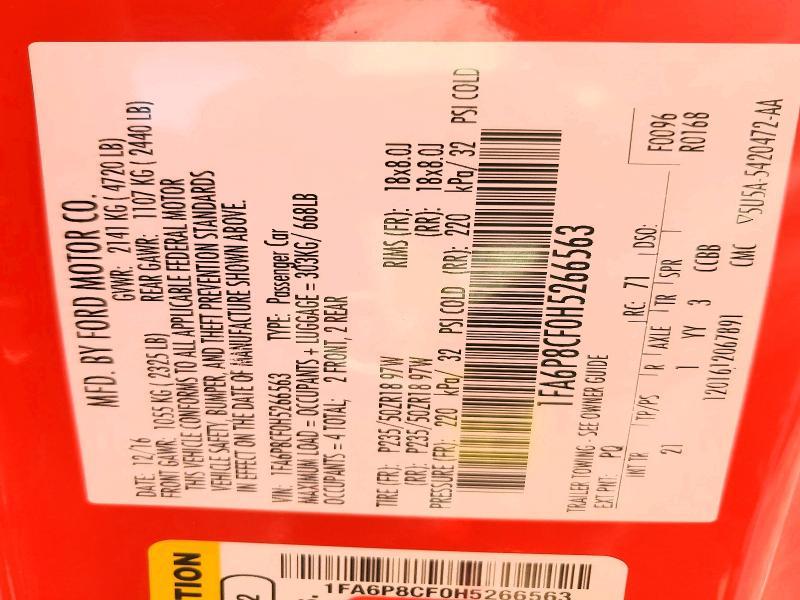 2017 Ford Mustang gt