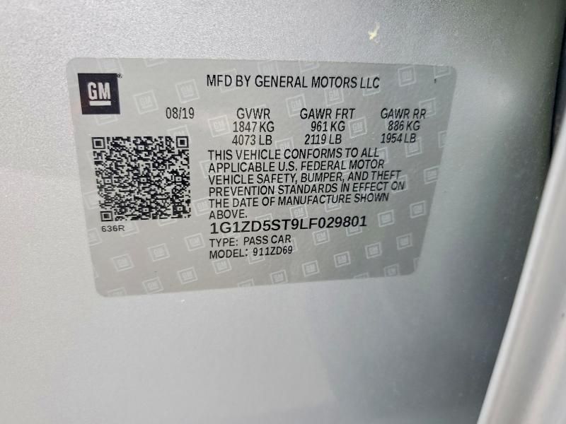 2020 Chevrolet Malibu lt