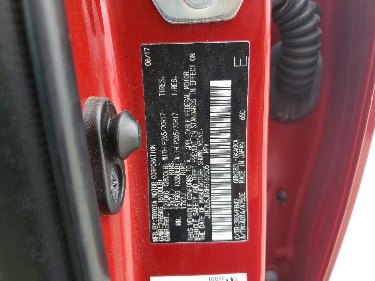 2017 Toyota 4runner SR5