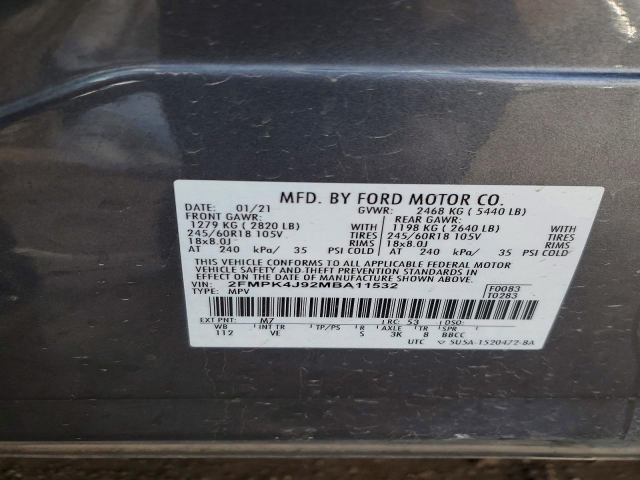 2021 Ford Edge sel