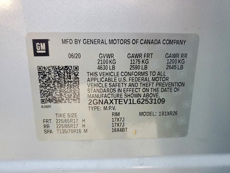 2020 Chevrolet Equinox lt