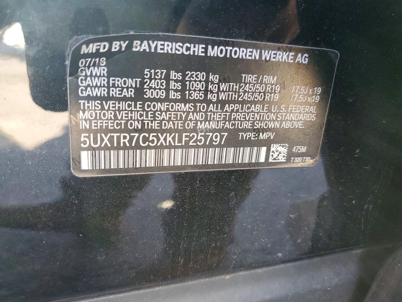 2019 BMW X3 Sdrive30i