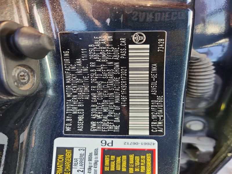 2012 Toyota Camry Base