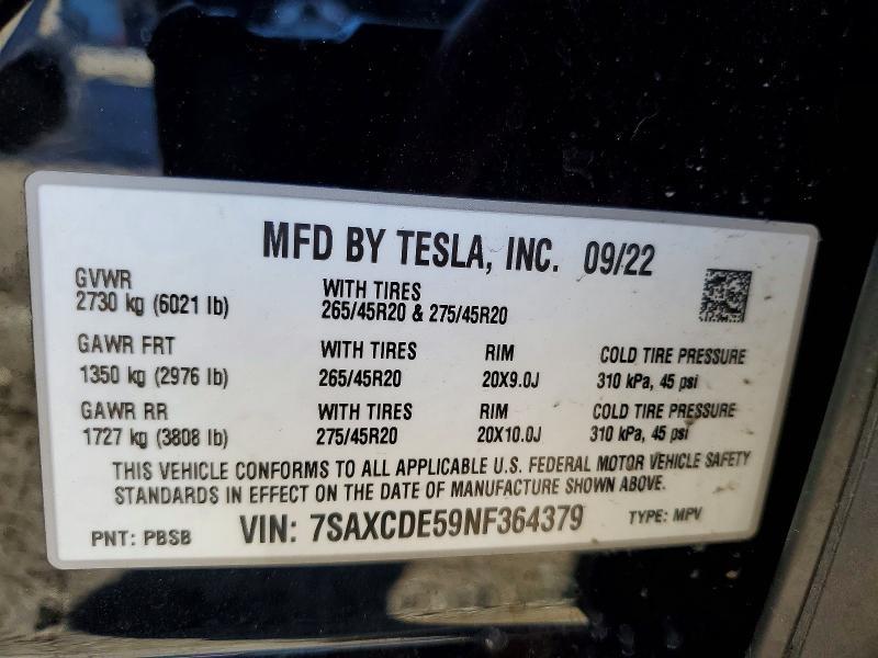 2022 Tesla Model x