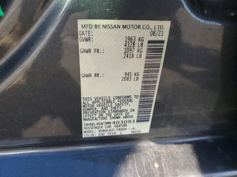 2021 Nissan Altima sv