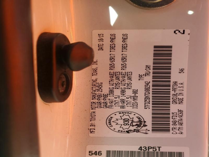 2016 Toyota Tacoma Double cab