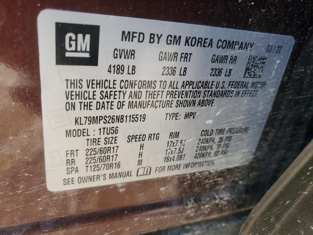 2022 Chevrolet Trailblazer lt