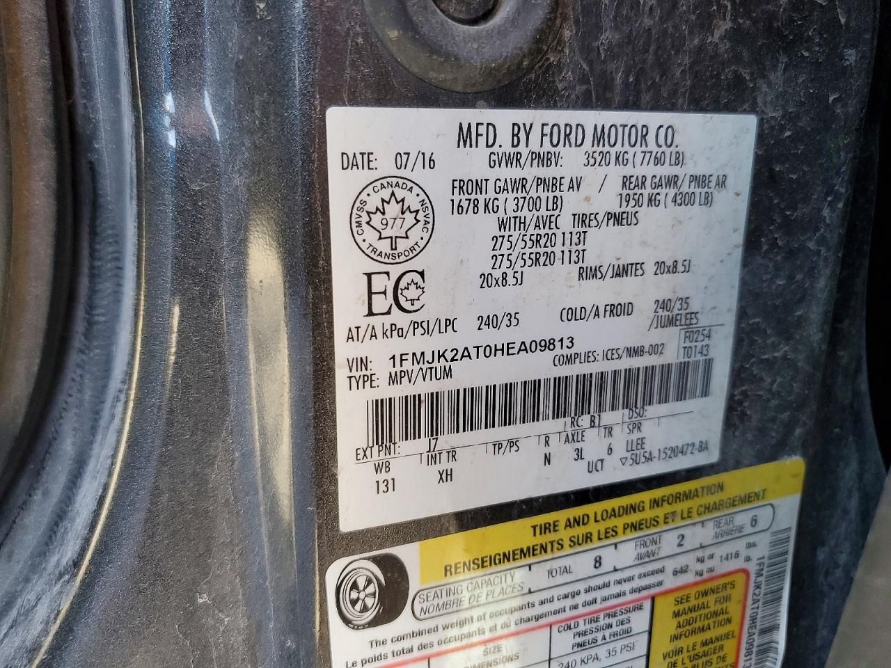 2017 Ford Expedition el Limited