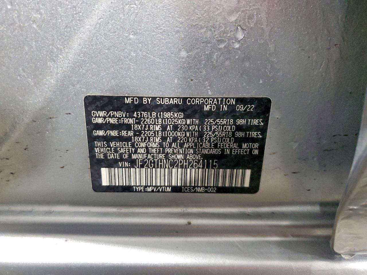 2023 Subaru Crosstrek Limited