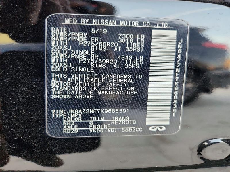 2019 Infiniti Qx80 Luxe