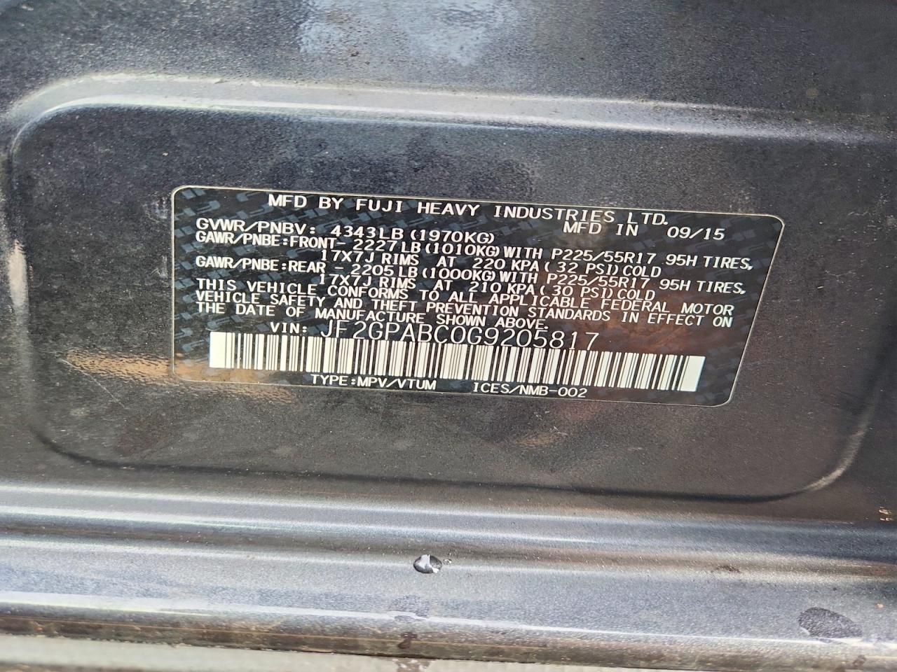 2016 Subaru Crosstrek Premium