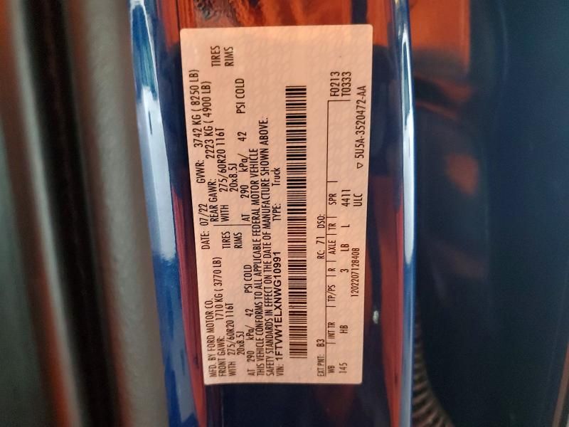 2022 Ford F150 Lightning pro