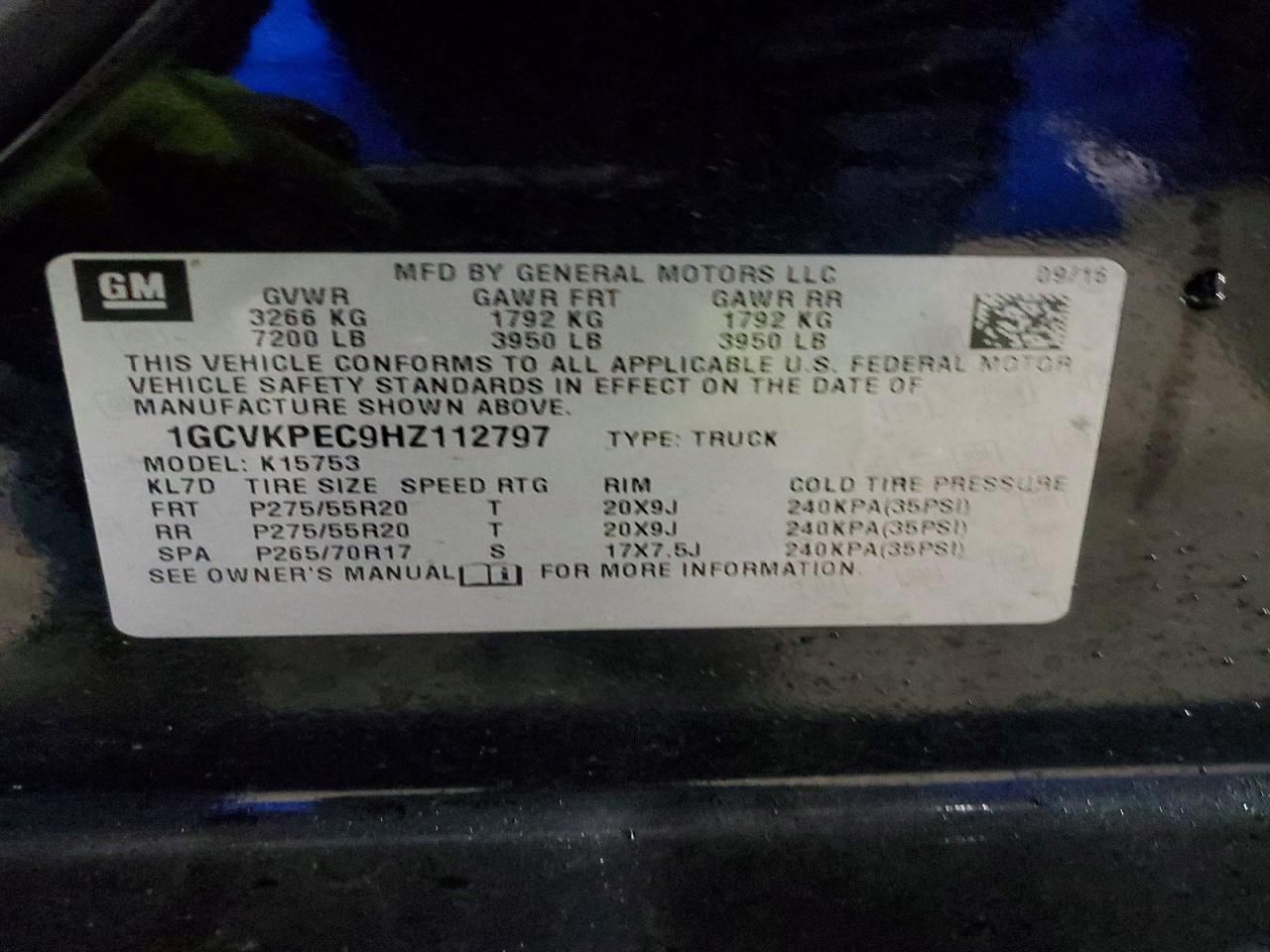 2017 Chevrolet Silverado K1500 Custom