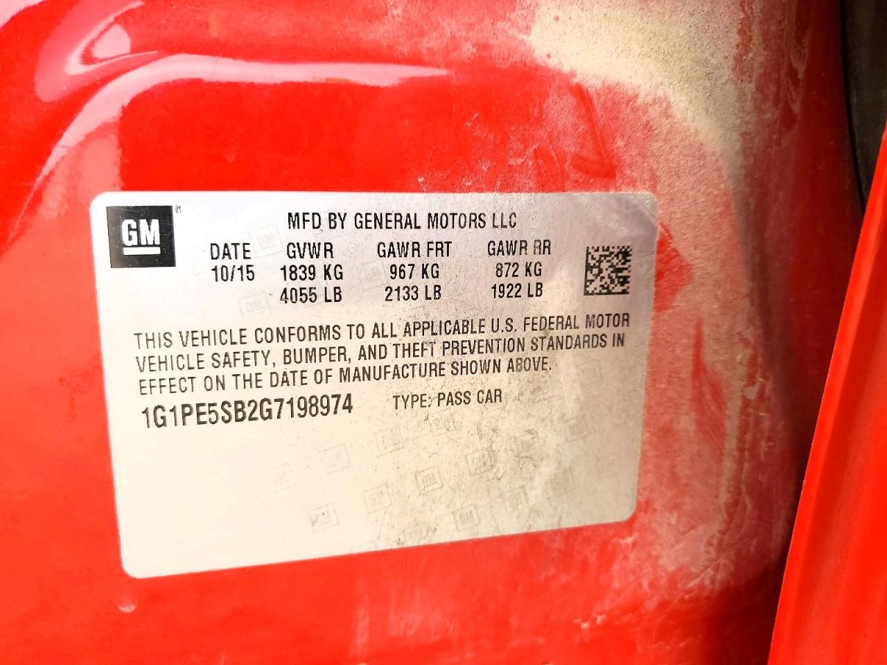 2016 Chevrolet Cruze Limited lt