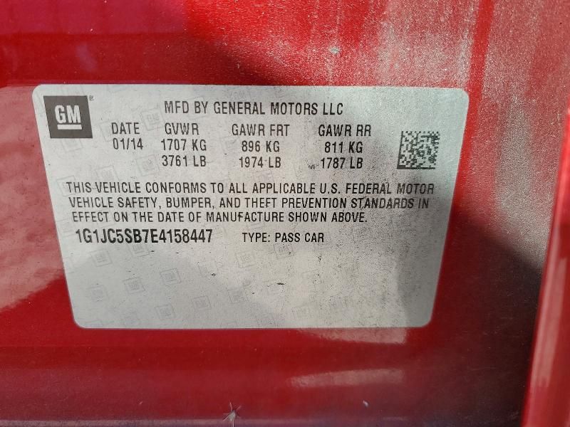 2014 Chevrolet Sonic lt