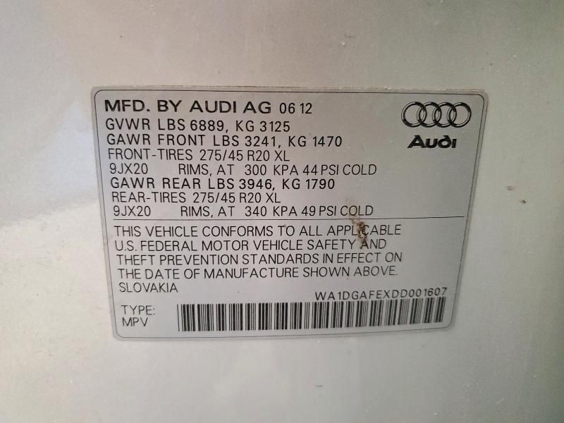 2013 Audi Q7 Prestige