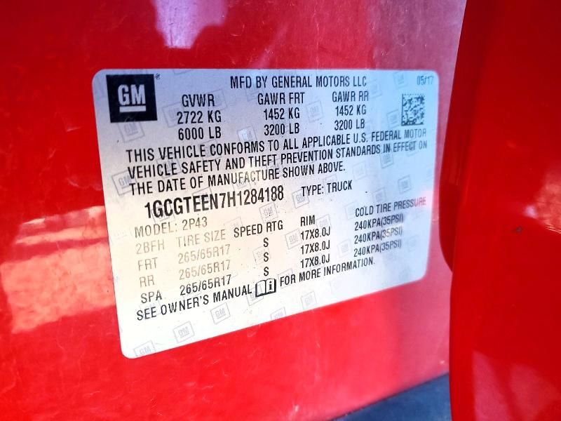 2017 Chevrolet Colorado ZR2