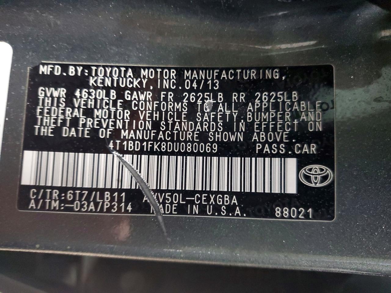 2013 Toyota Camry Hybrid