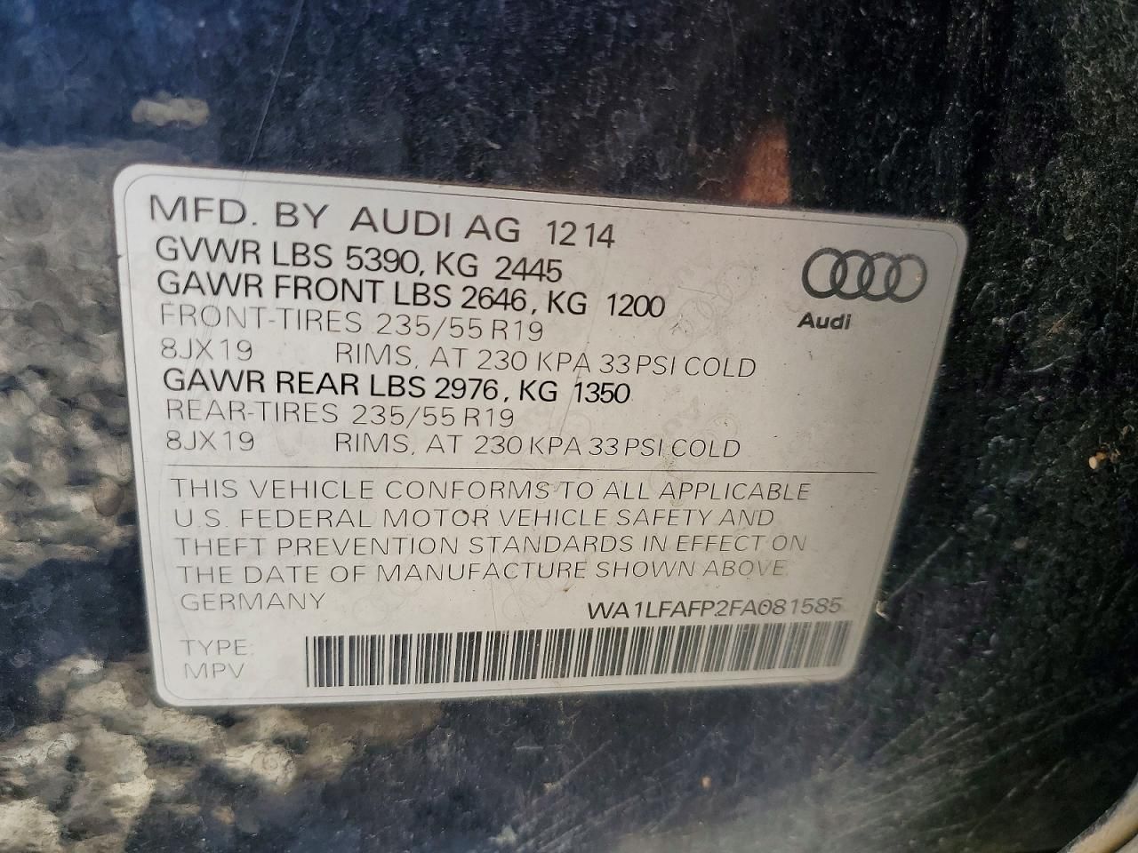 2015 Audi Q5 Premium Plus