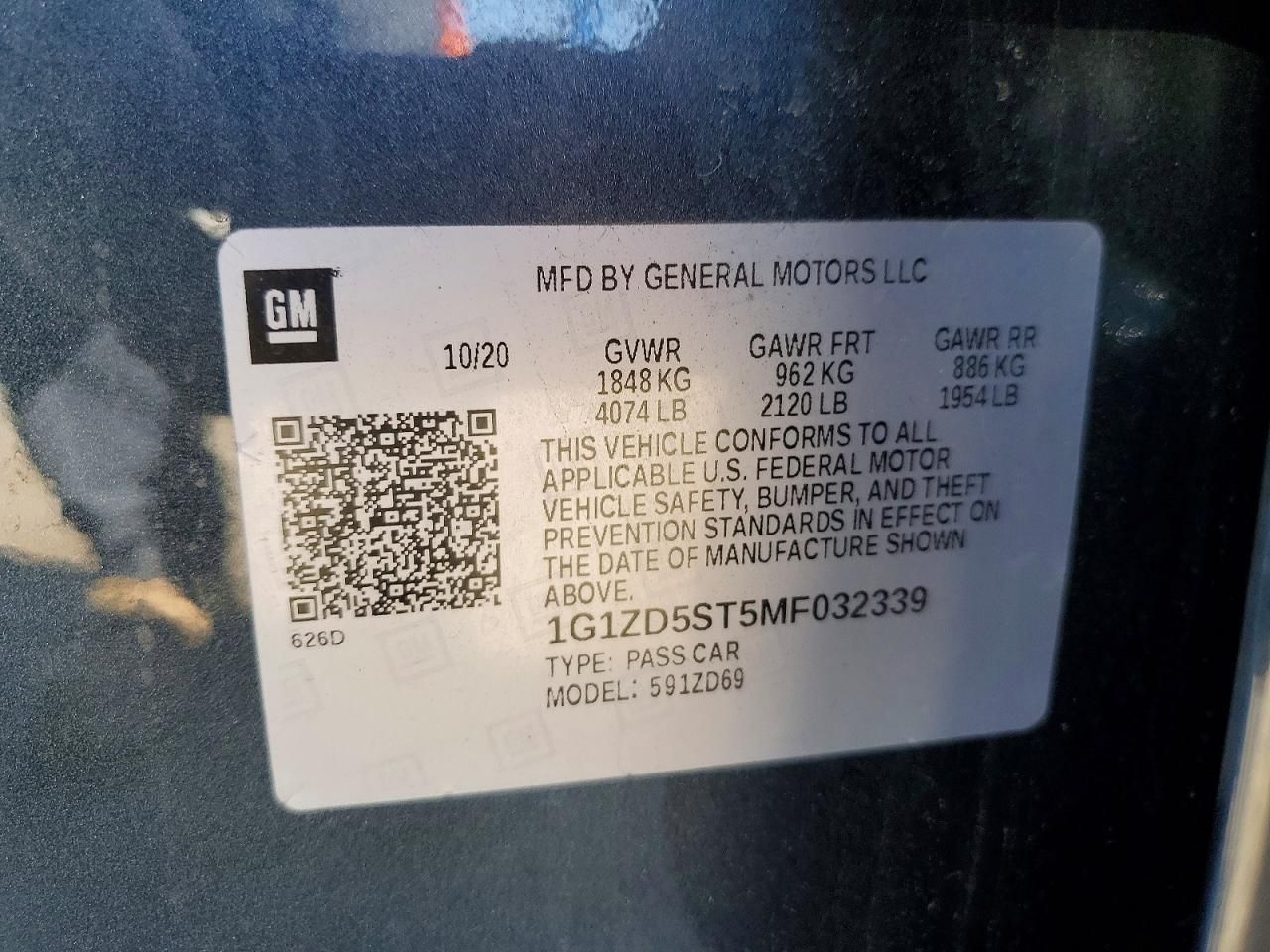 2021 Chevrolet Malibu lt