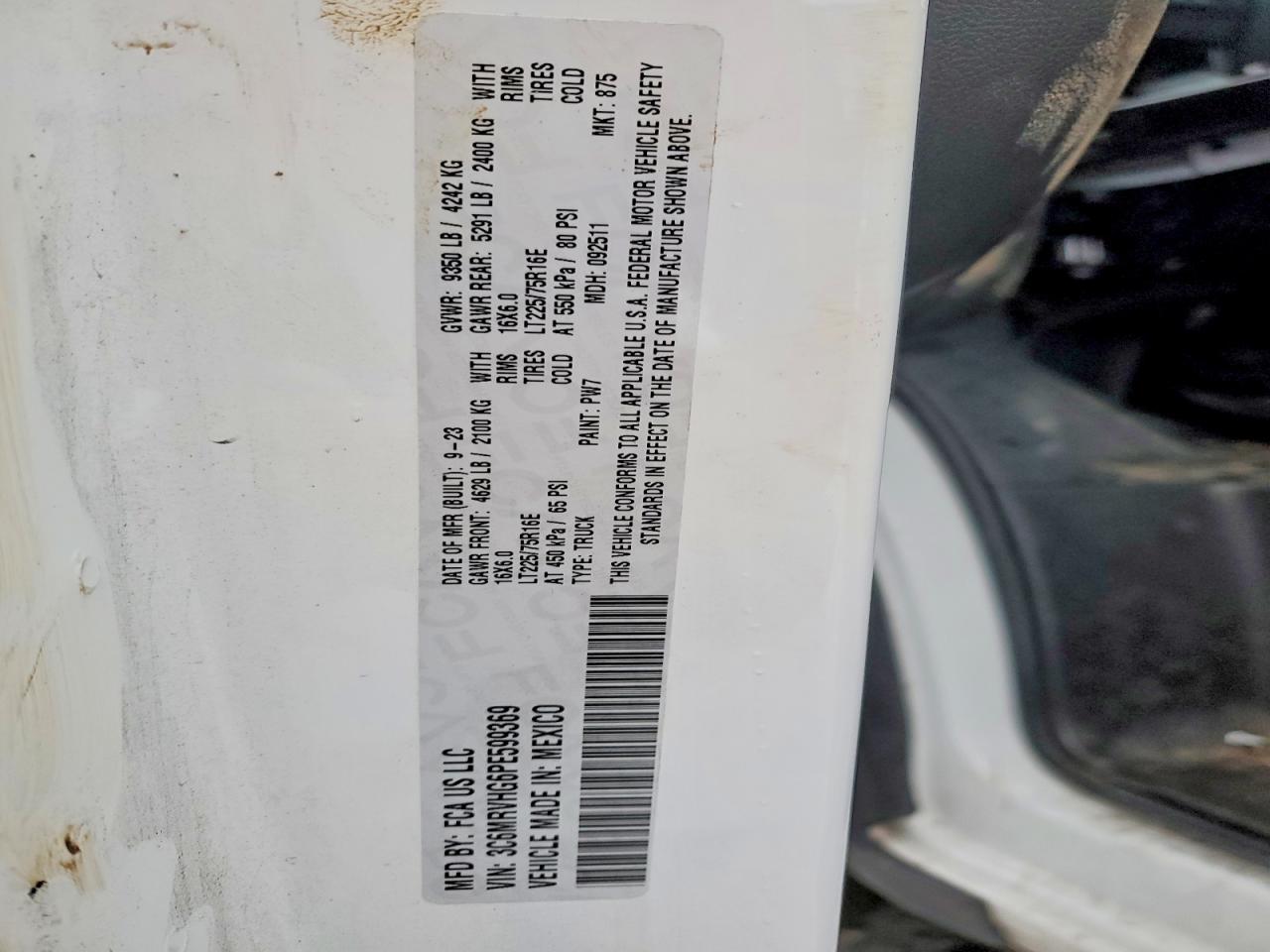2023 Dodge RAM Promaster 3500 3500 High