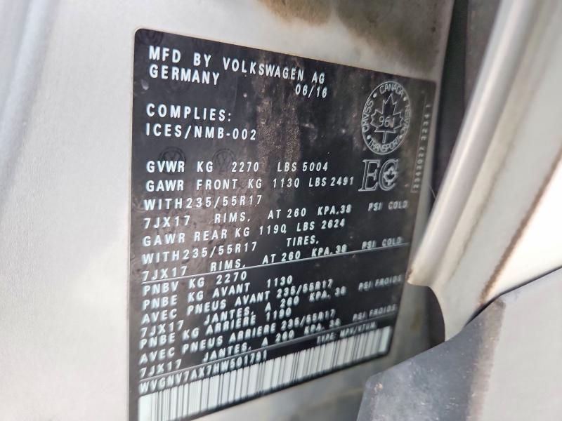 2017 Volkswagen Tiguan Wolfsburg