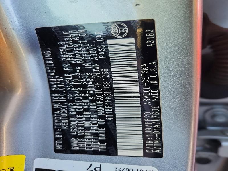 2017 Toyota Camry le