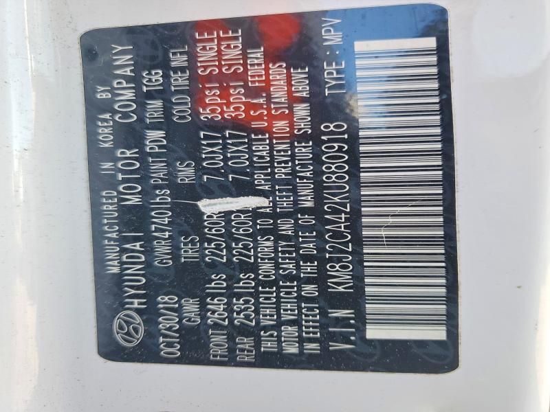 2019 Hyundai Tucson se