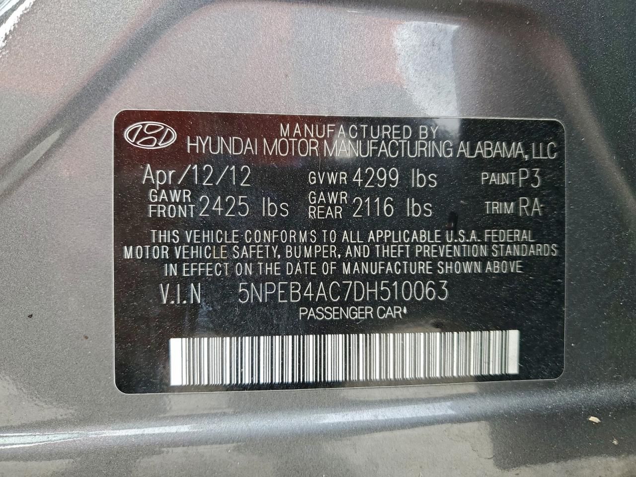 2013 Hyundai Sonata gls