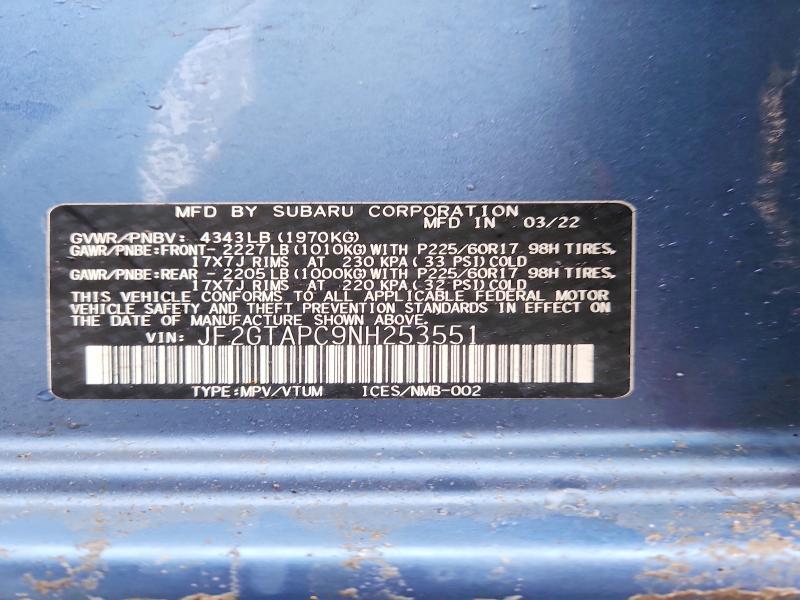 2022 Subaru Crosstrek Premium